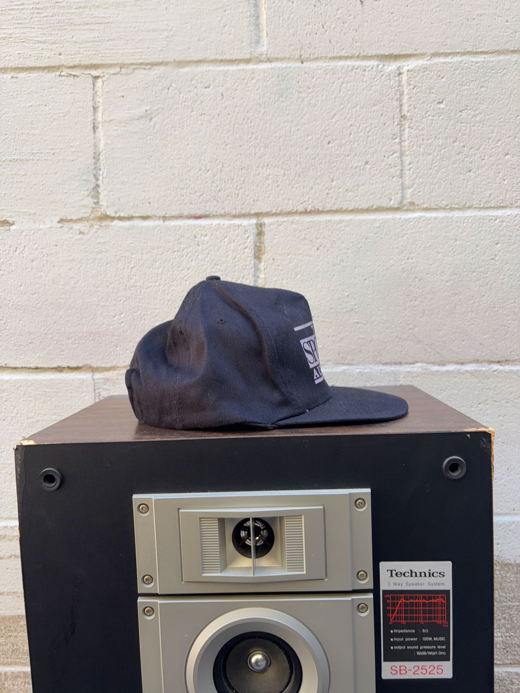 Vintage 90s The Sports Authority Graphic Spellout Snapback Hat OSFA