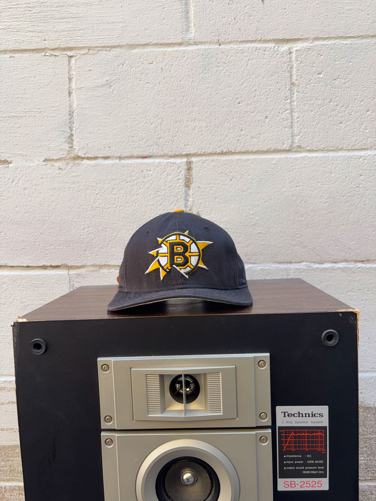 Vintage 90s Boston Bruins NHL Embroidered New Era Low Profile Strapback Hat OSFA