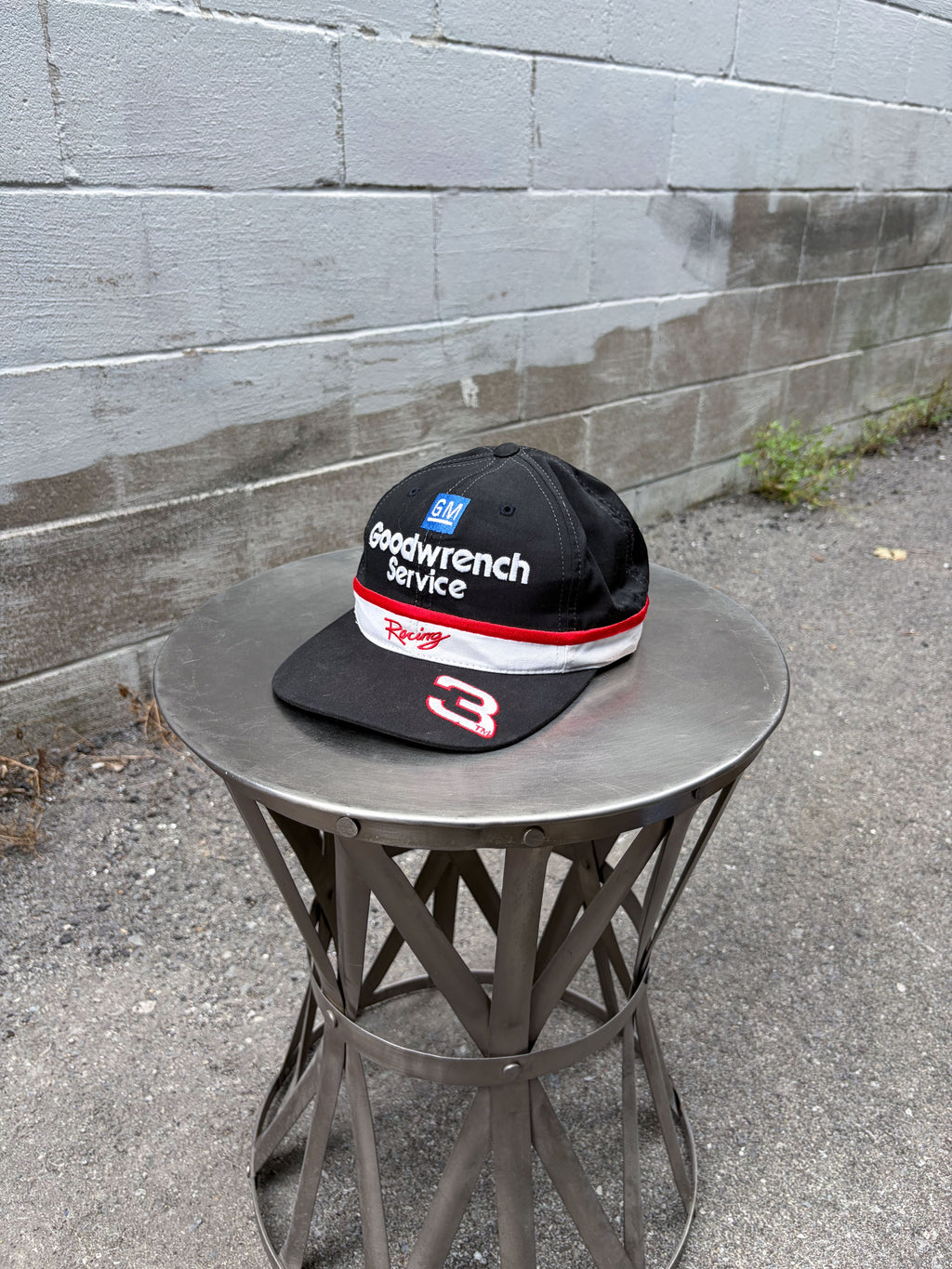 Vintage 90s Dale Earnhardt #3 Nascar Goodwrench Racing Embroidered Snapback Hat OSFA