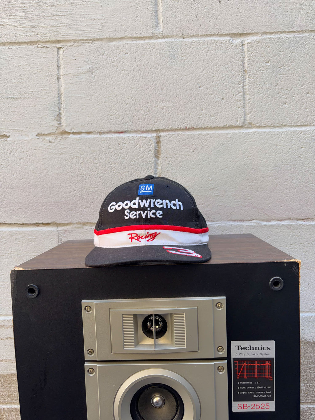 Vintage 90s Dale Earnhardt #3 Nascar Goodwrench Racing Embroidered Snapback Hat OSFA