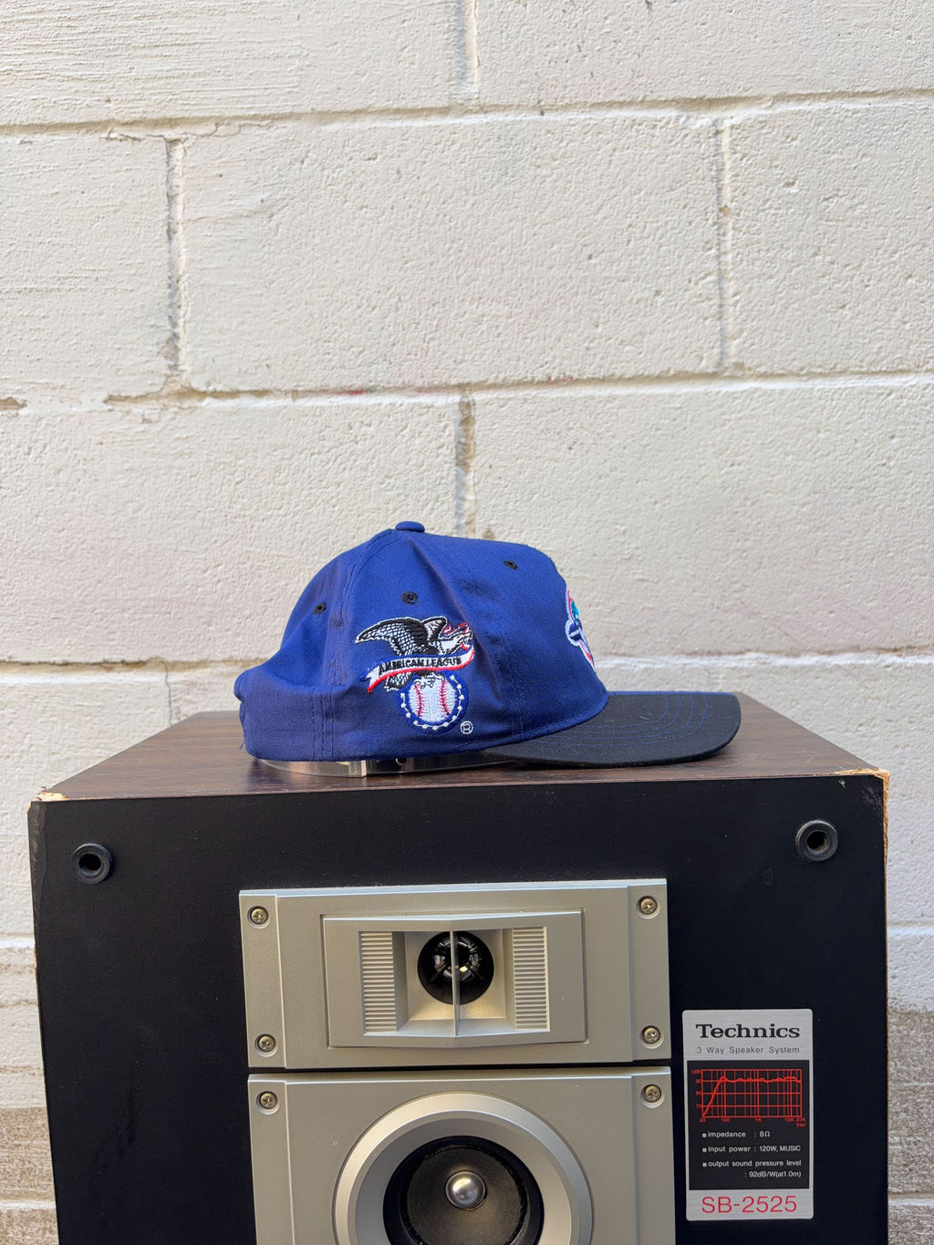 Vintage 90s Toronto Blue Jays MLB Starter Split Embroidered Snapback Hat OSFA YOUTH