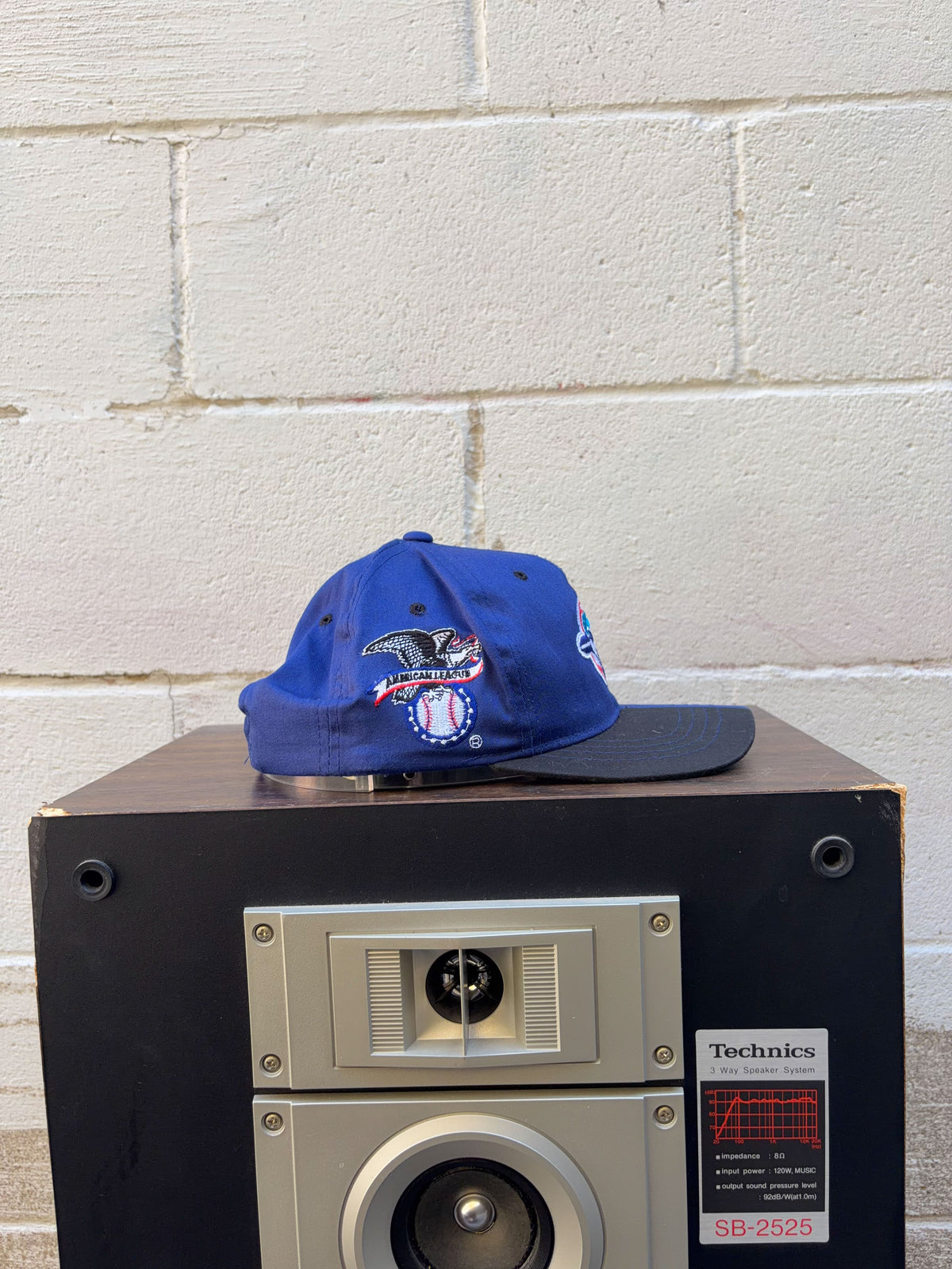 Vintage 90s Toronto Blue Jays MLB Starter Split Embroidered Snapback Hat OSFA YOUTH
