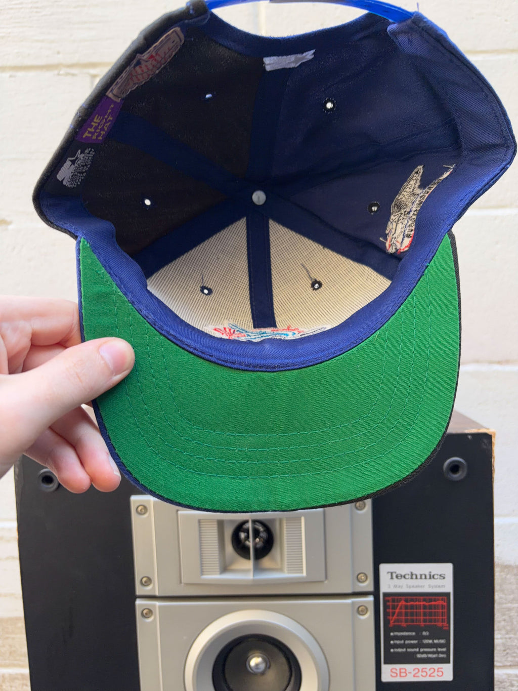Vintage 90s Toronto Blue Jays MLB Starter Split Embroidered Snapback Hat OSFA YOUTH