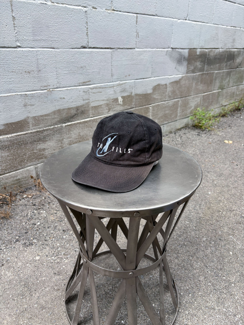 Vintage 90s The X Files Embroidered Logo TV Promo Strapback Hat OSFA