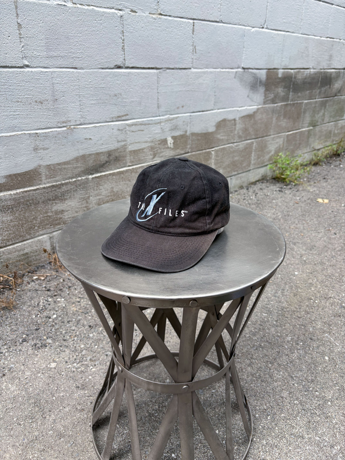 Vintage 90s The X Files Embroidered Logo TV Promo Strapback Hat OSFA