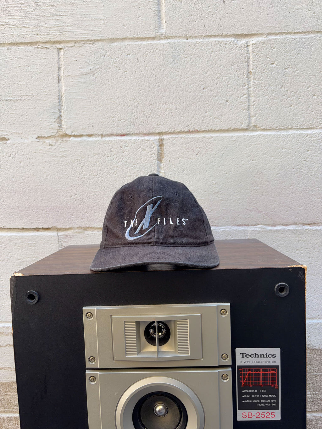 Vintage 90s The X Files Embroidered Logo TV Promo Strapback Hat OSFA