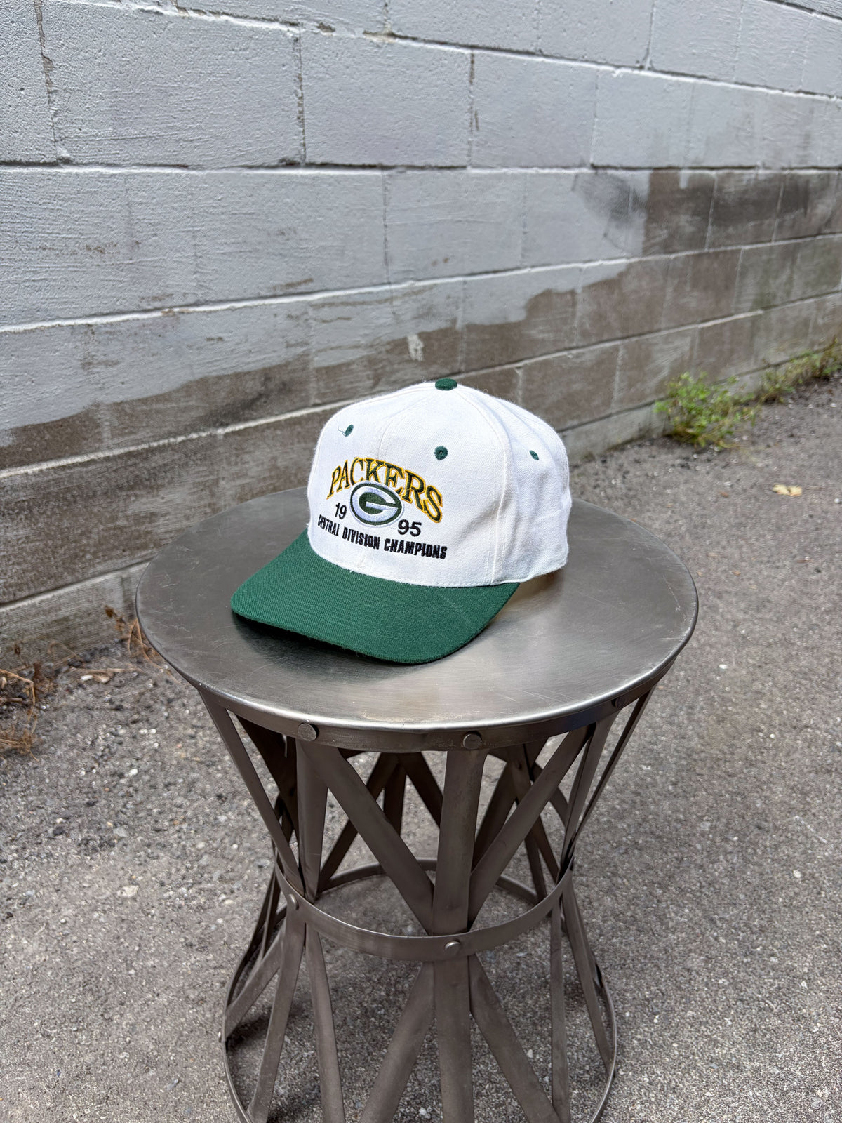 Vintage 1995 Green Bay Packers NFL Central Division Champs Snapback Hat OSFA