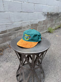 Vintage Vernon B.C. Embroidered Mountain Range Crest Destination Strapback Hat OSFA