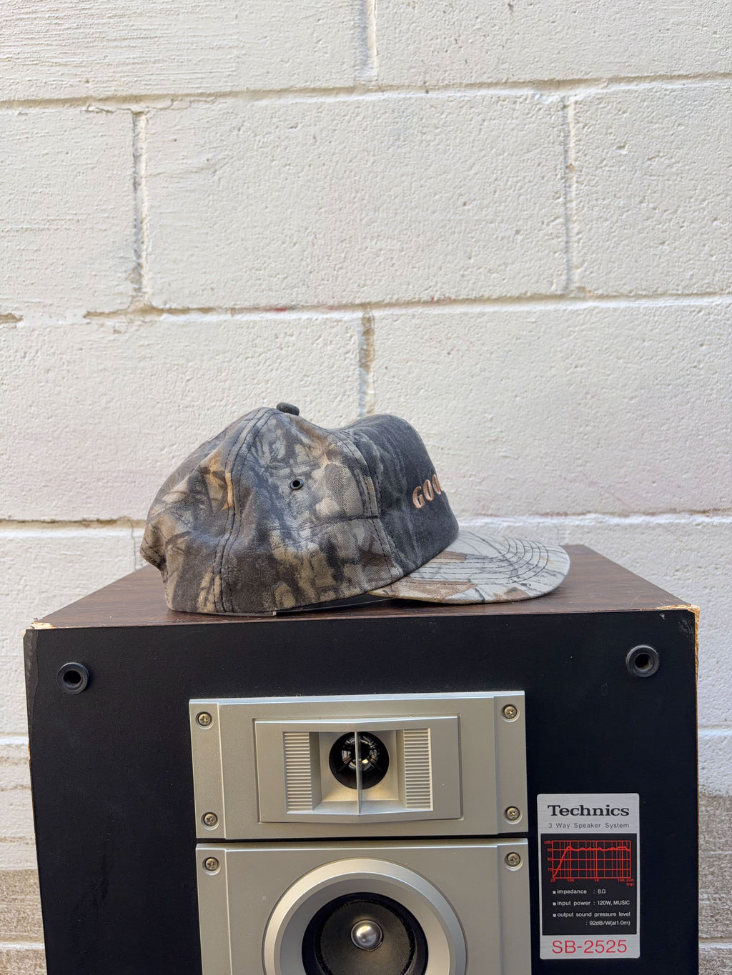 Vintage Goodyear Embroidered Logo Realtree Hardwoods Camo Hunting Snapback Hat OSFA