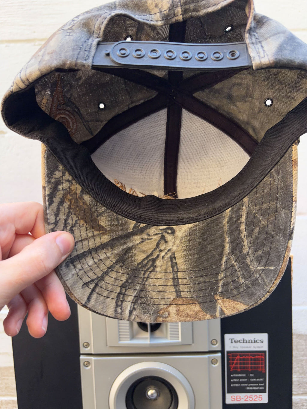 Vintage Goodyear Embroidered Logo Realtree Hardwoods Camo Hunting Snapback Hat OSFA