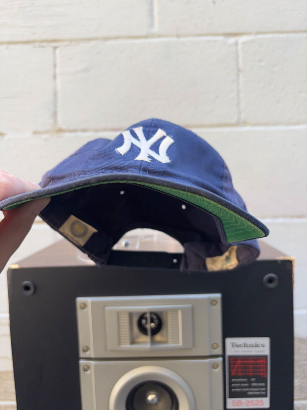 Vintage 90s New York Yankees MLB Embroidered Logo Snapback Hat OSFA