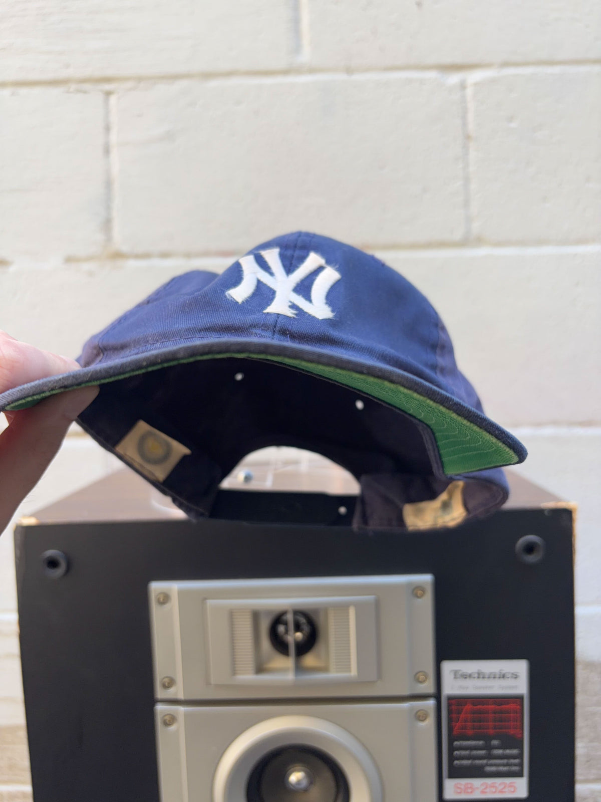 Vintage 90s New York Yankees MLB Embroidered Logo Snapback Hat OSFA