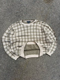 Vintage Croft & Barrow Block Pattern Pullover Knit Sweater Size XL