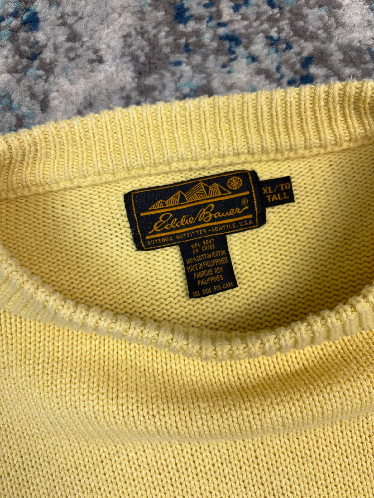 Vintage Eddie Bauer Ribbed Pullover Knit Sweater Size XLT