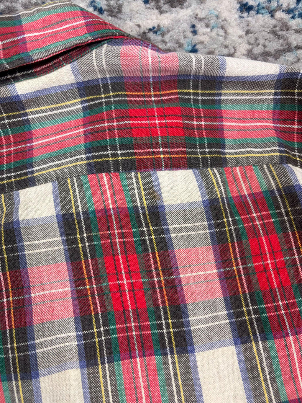 Vintage Woolrich Plaid Double Pocket Reworked Cropped Long Sleeve Button Up Shirt Size Medium