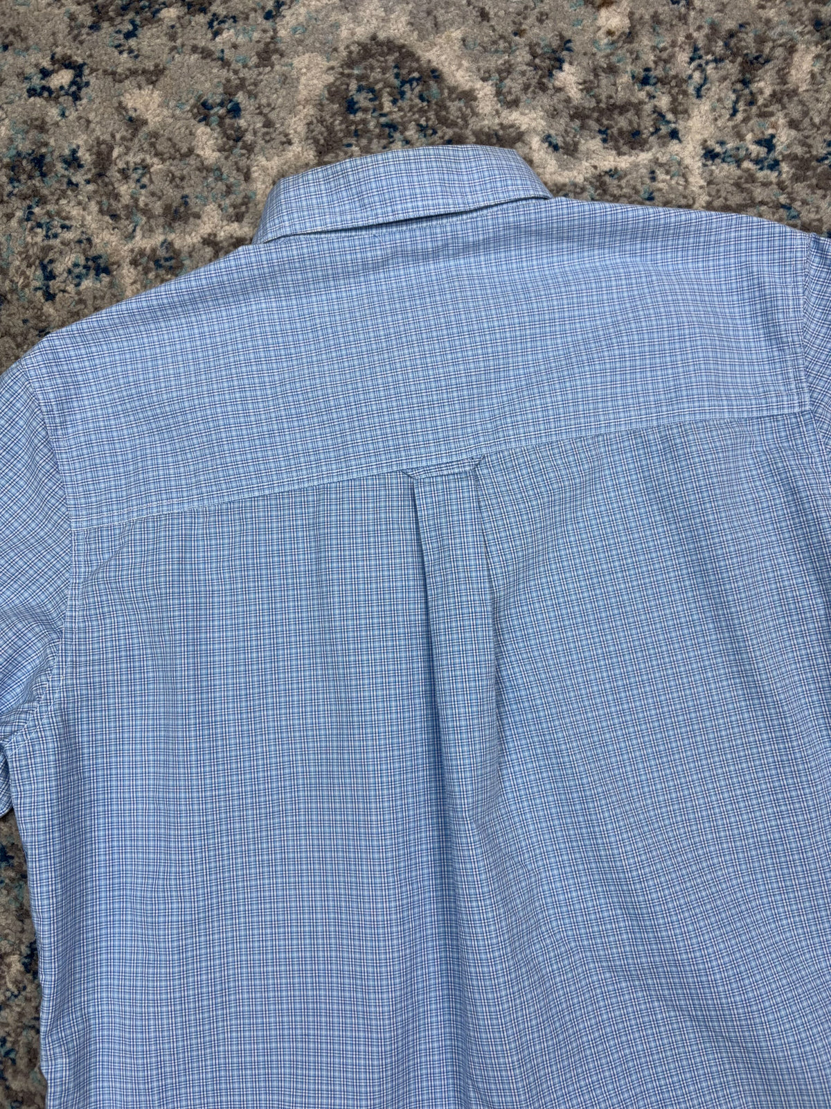 Vintage Chaps Ralph Lauren Embroidered Crest Plaid Reworked Cropped Button Up Shirt Size Large
