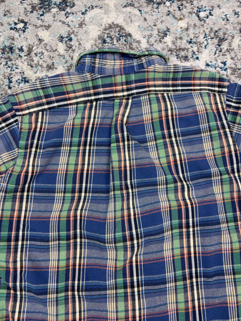 Vintage Polo Raph Lauren Embroidered Pony Plaid Long Sleeve Button Up Shirt Size Large