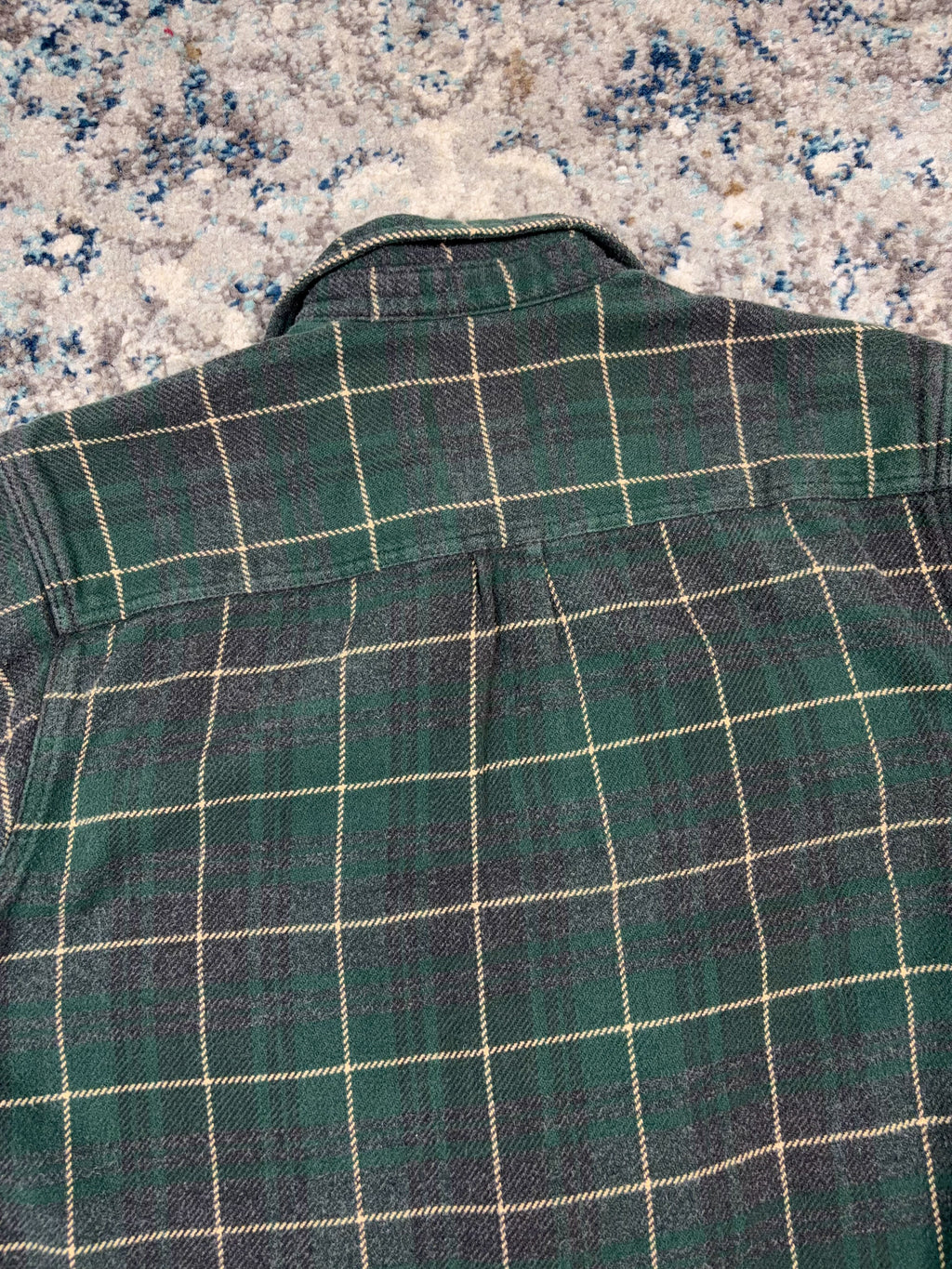Vintage Field & Stream Plaid Double Pocket Long Sleeve Button Up Shirt Size LT