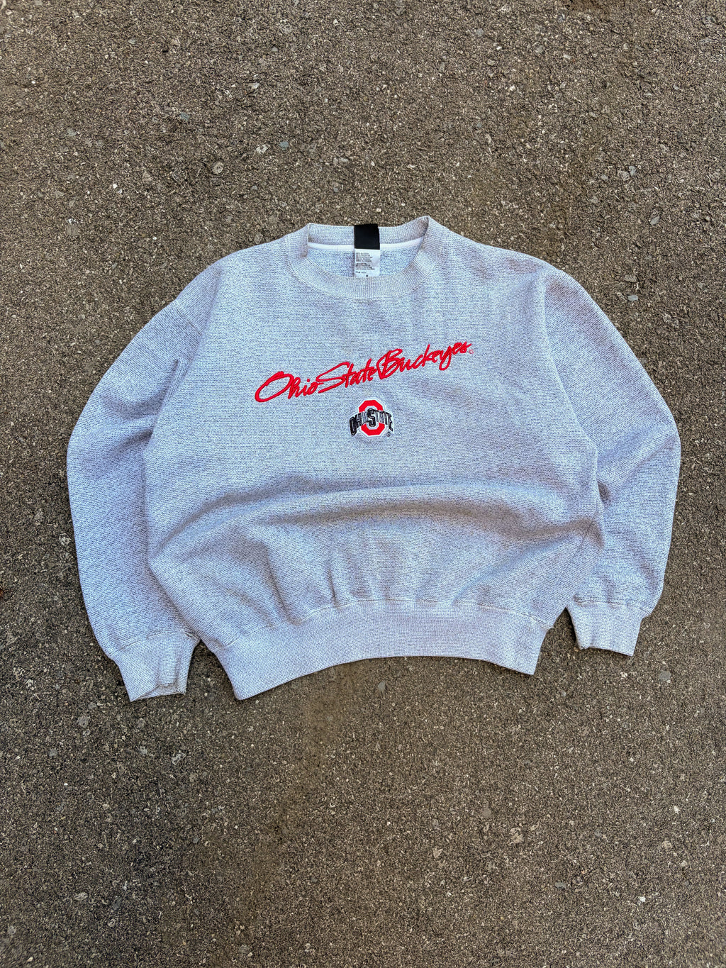 Vintage Ohio State Buckeyes NCAA Embroidered Script Spellout Sweatshirt Size Medium