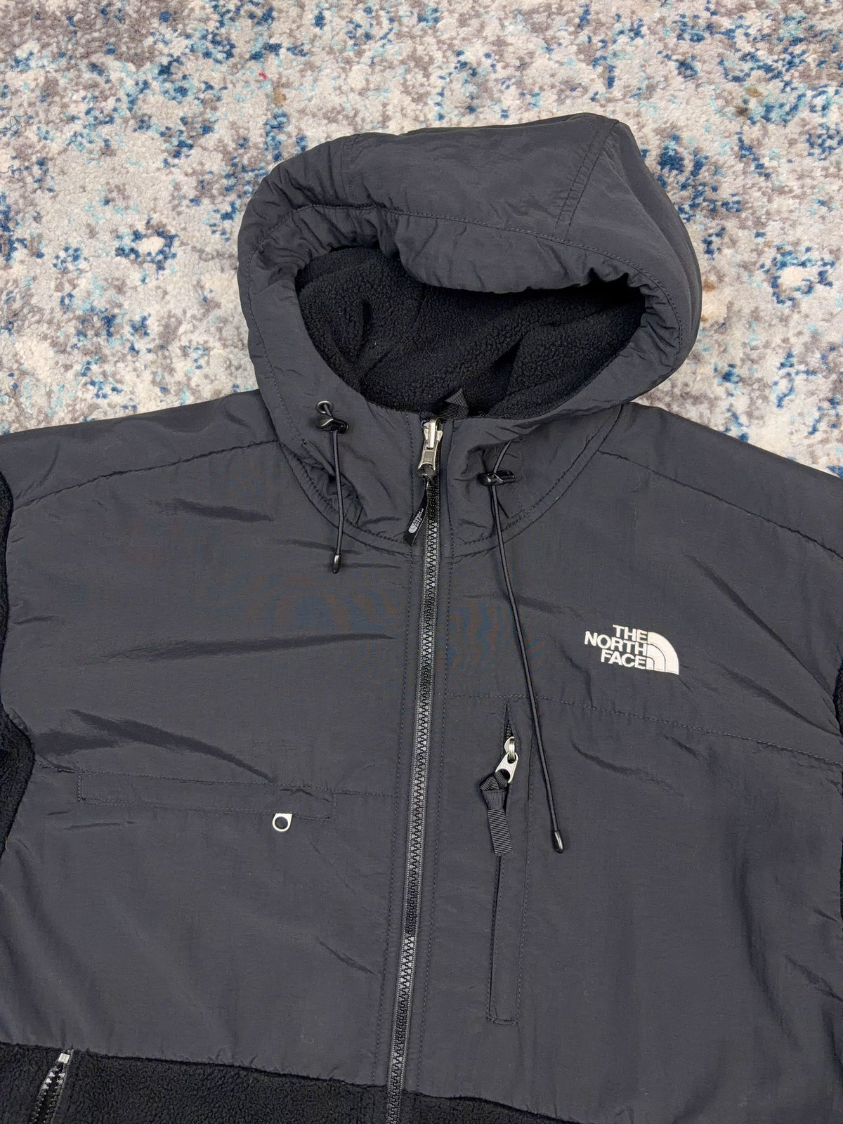 Vintage The North Face TNF Fleece Full Zip Hooded Sweatshirt Size Large