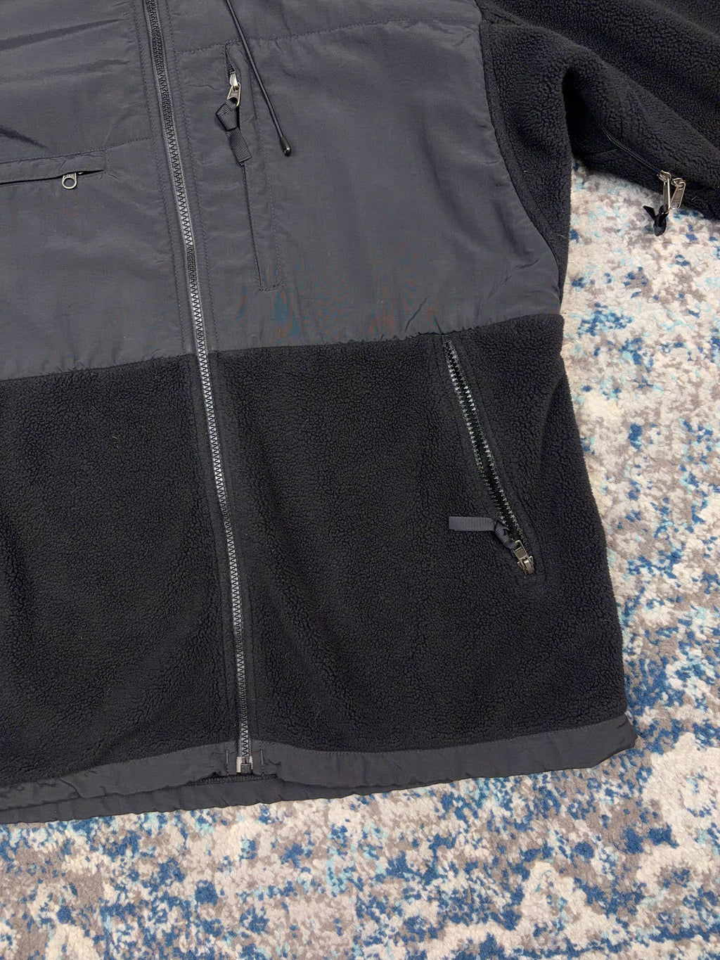Vintage The North Face TNF Fleece Full Zip Hooded Sweatshirt Size Large