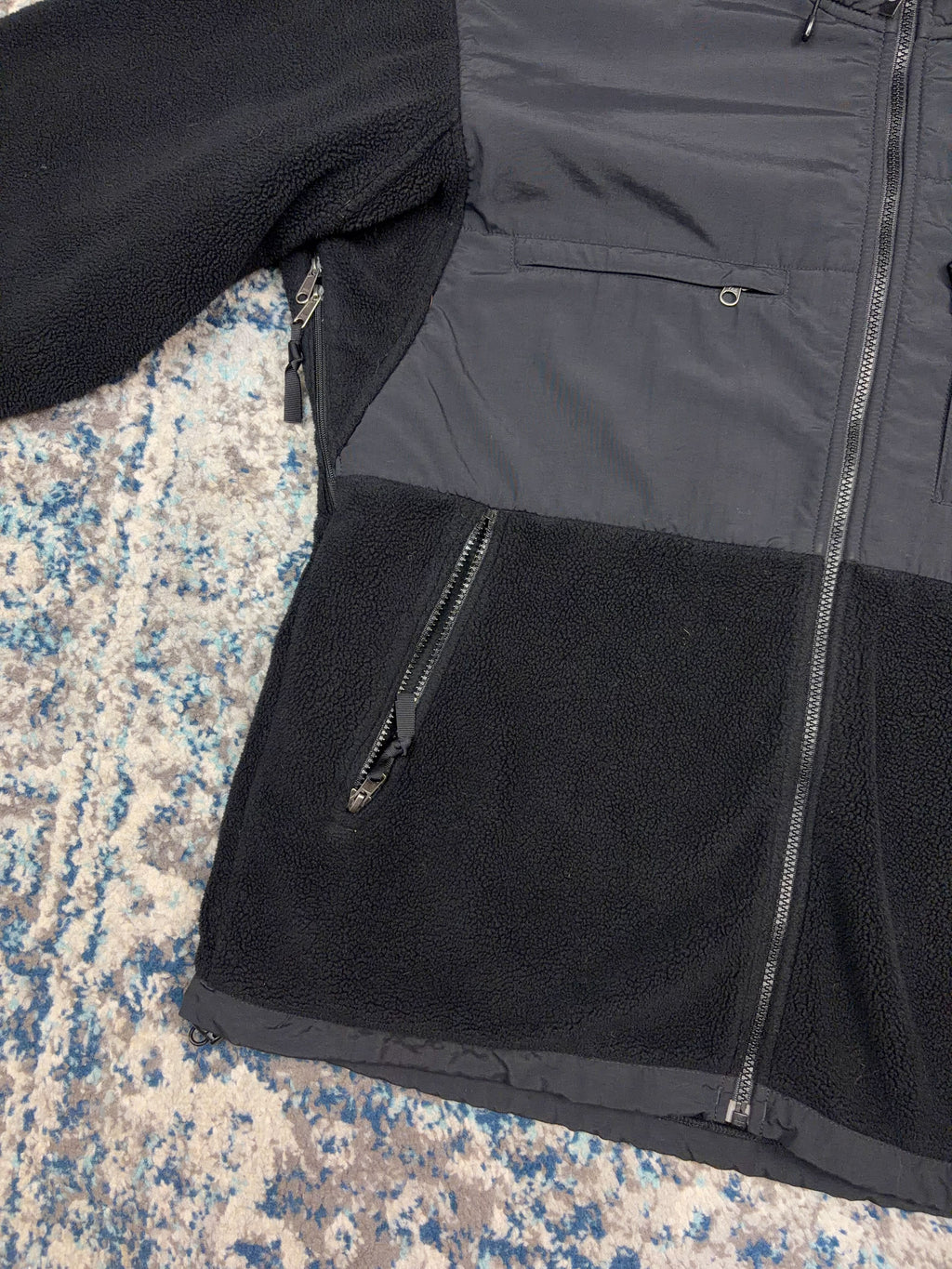 Vintage The North Face TNF Fleece Full Zip Hooded Sweatshirt Size Large