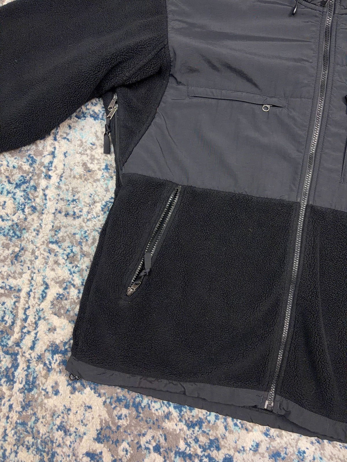 Vintage The North Face TNF Fleece Full Zip Hooded Sweatshirt Size Large