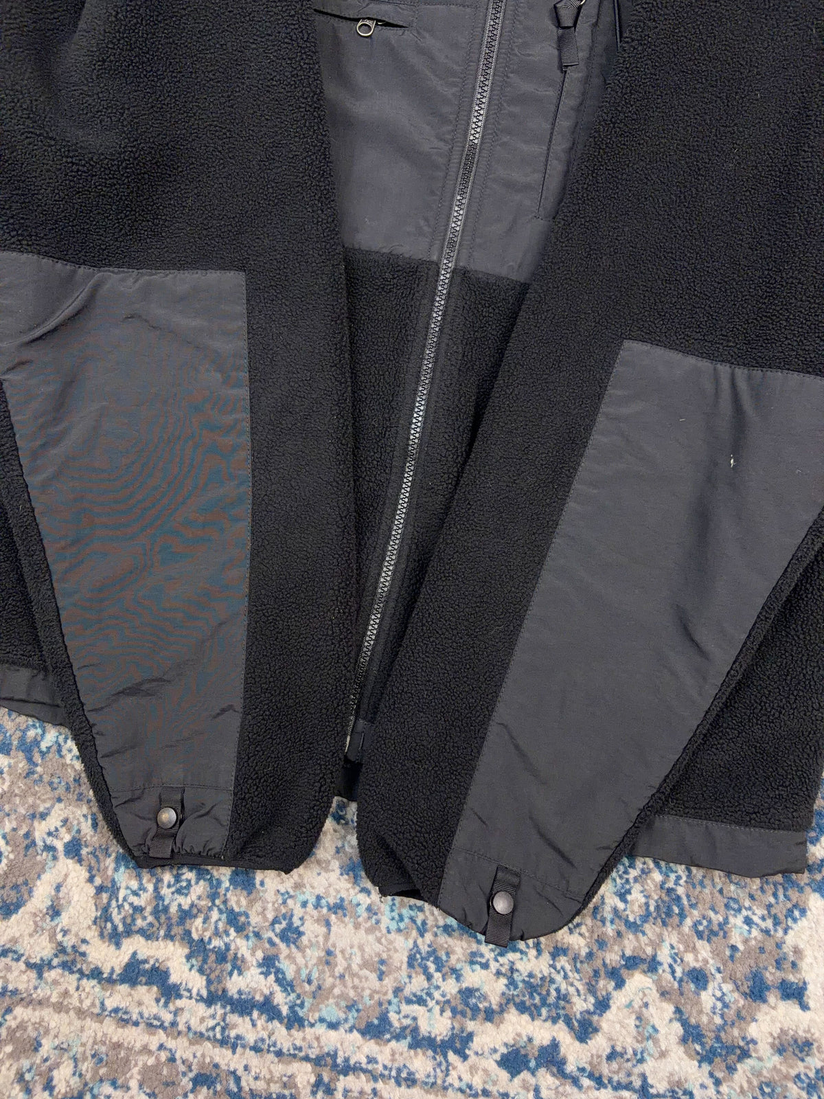 Vintage The North Face TNF Fleece Full Zip Hooded Sweatshirt Size Large