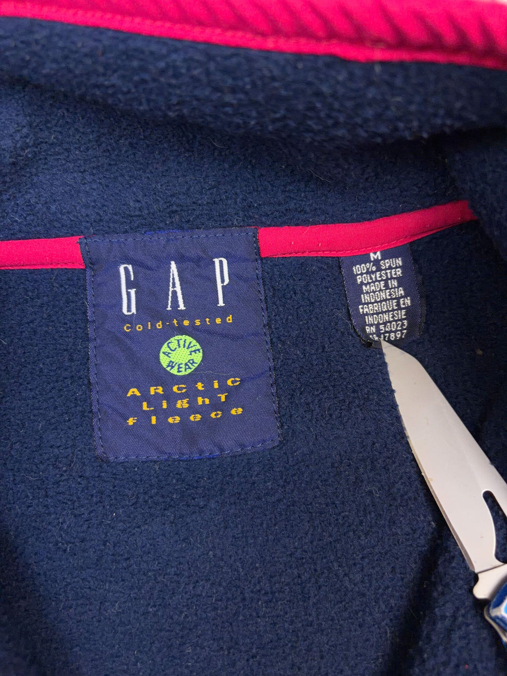 Vintage GAP Cold Tested Fleece 1/2 Zip Pullover Sweatshirt Size Medium