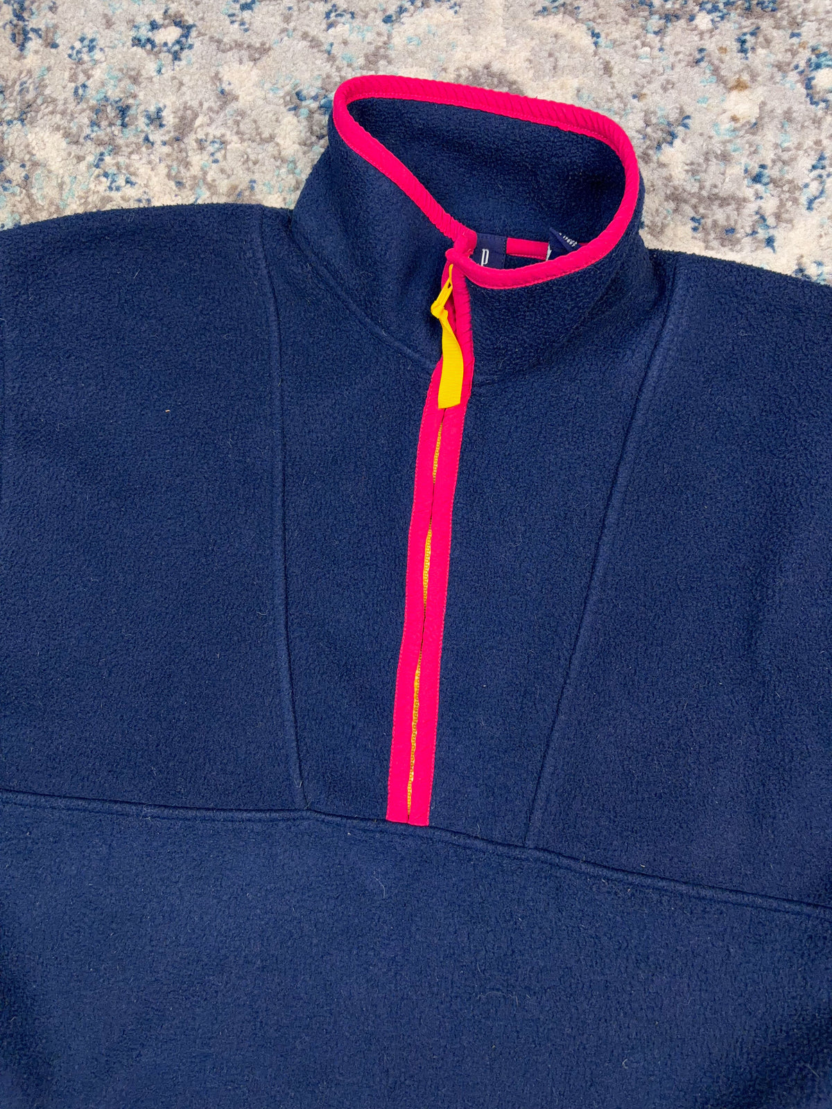 Vintage GAP Cold Tested Fleece 1/2 Zip Pullover Sweatshirt Size Medium