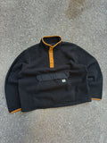Carhartt Fleece Workwear 1/2 Button Pullover Anorak Sweatshirt Size XL