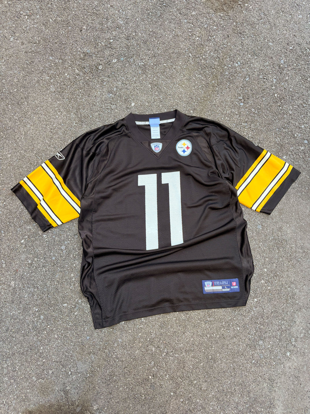 Stefan Logan #11 Pittsburgh Steelers NFL Reebok Football Jersey Size Large