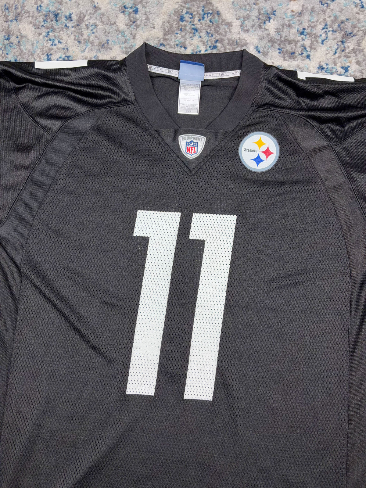 Stefan Logan #11 Pittsburgh Steelers NFL Reebok Football Jersey Size Large