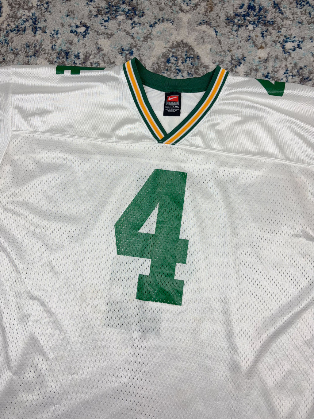 Vintage Brett Favre #4 Green Bay Packers NFL Nike Football Jersey Size 2XL