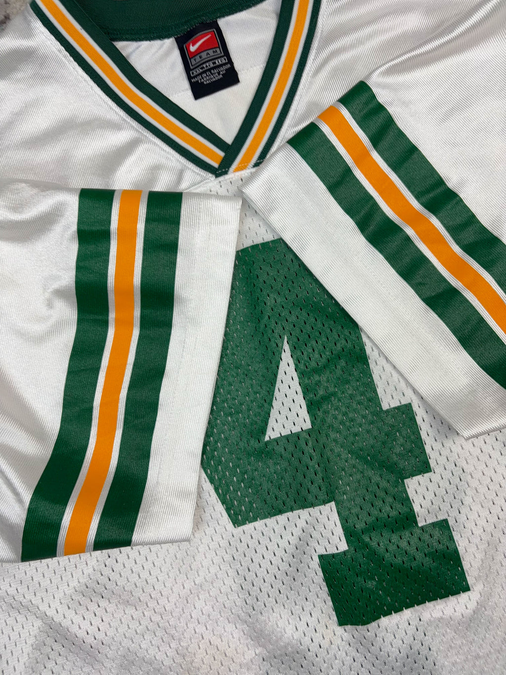 Vintage Brett Favre #4 Green Bay Packers NFL Nike Football Jersey Size 2XL