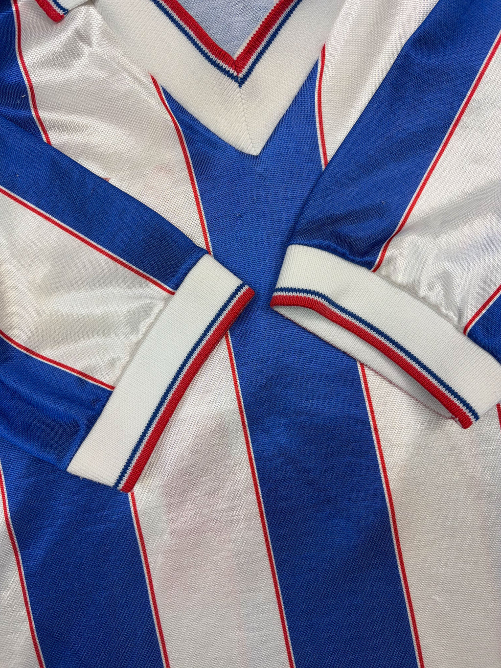 Vintage 90s Umbro #2 Striped Collared Soccer Jersey Size Medium