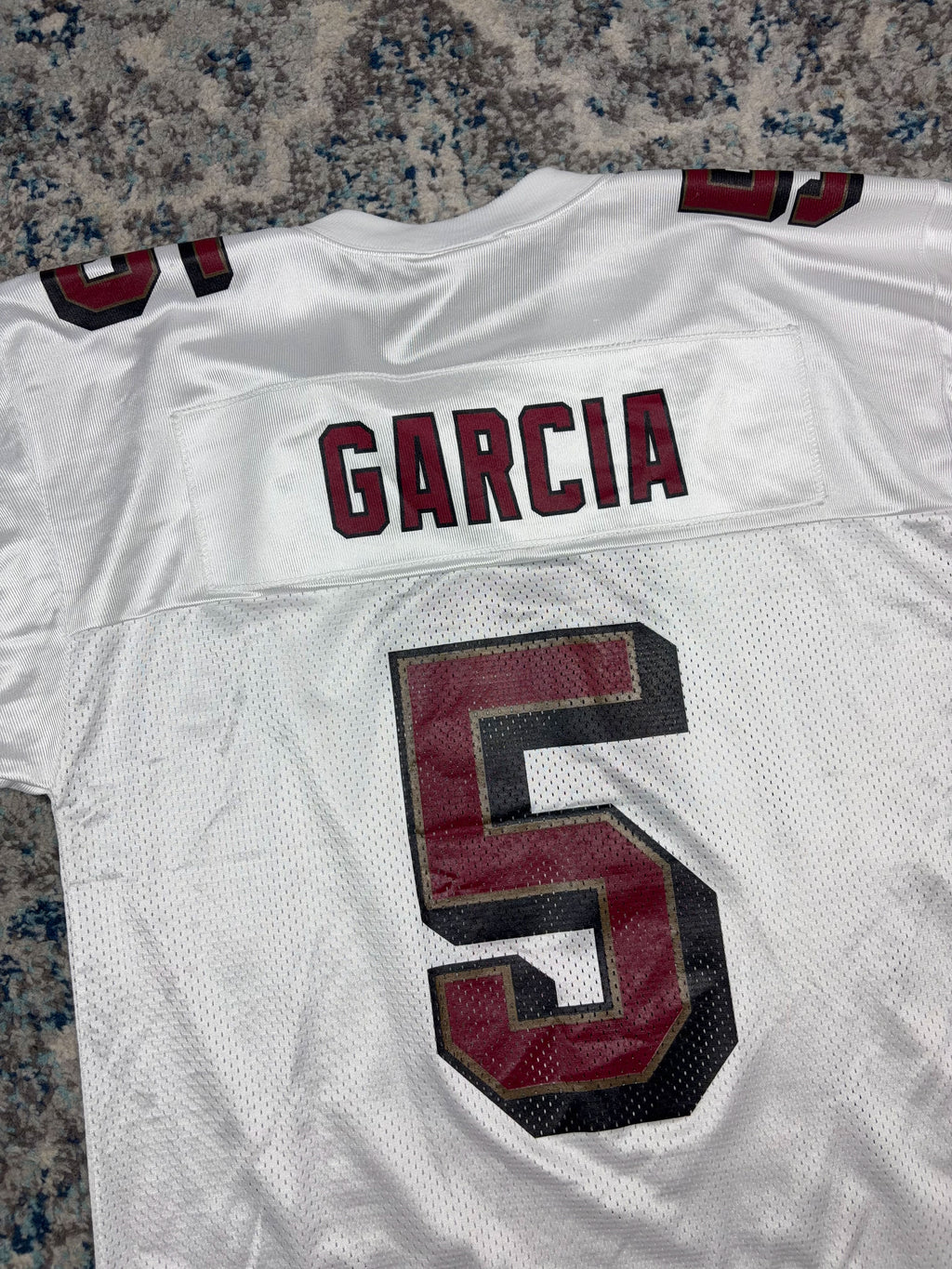 Vintage Jeff Garcia #5 San Fransisco 49ers NFL Puma Football Jersey Size Medium
