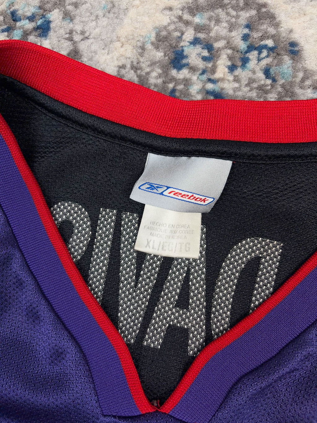 Vintage Antonio Davis #33 Toronto Raptors NBA Reebok Basketball Jersey Size XL