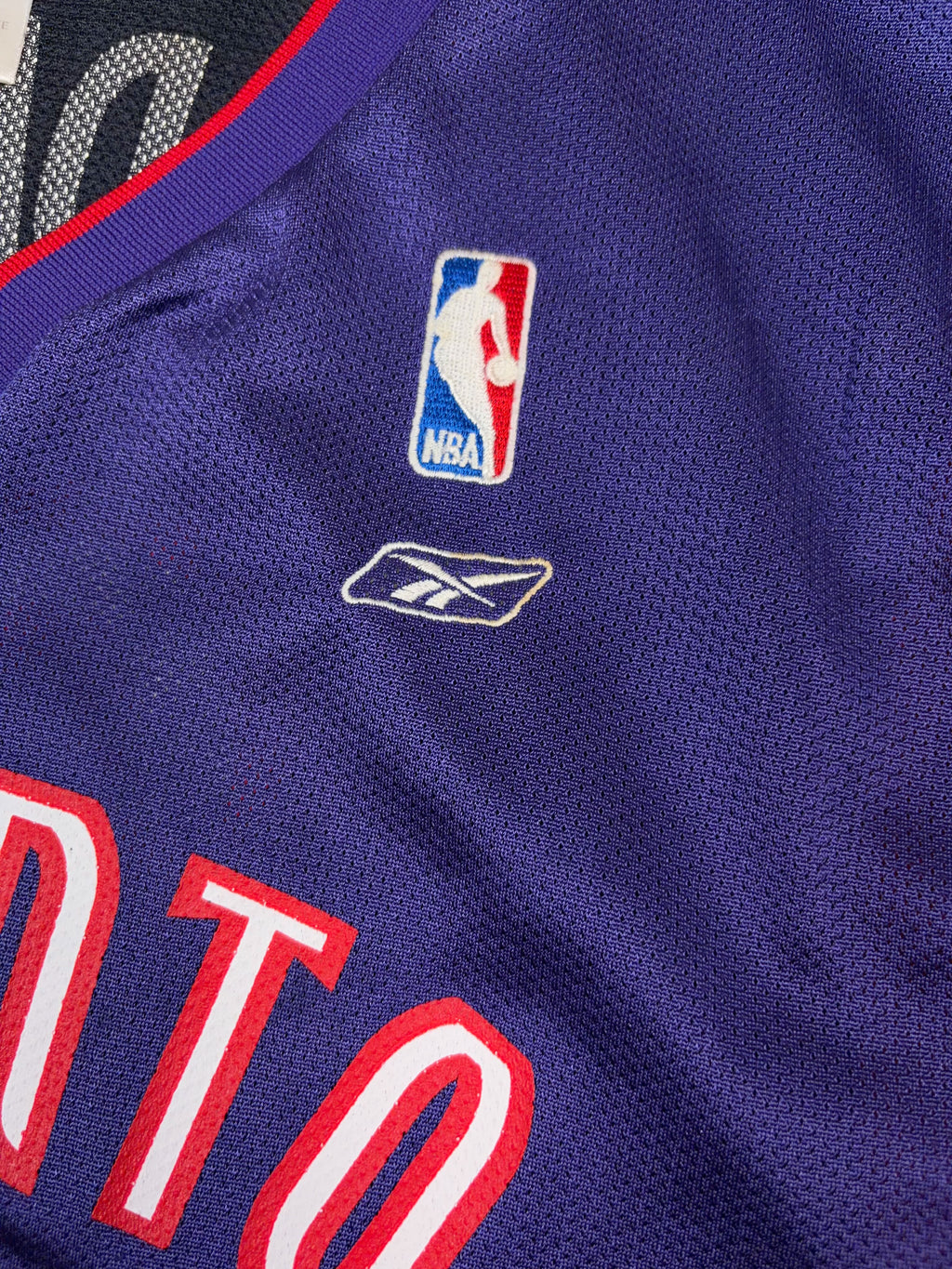 Vintage Antonio Davis #33 Toronto Raptors NBA Reebok Basketball Jersey Size XL