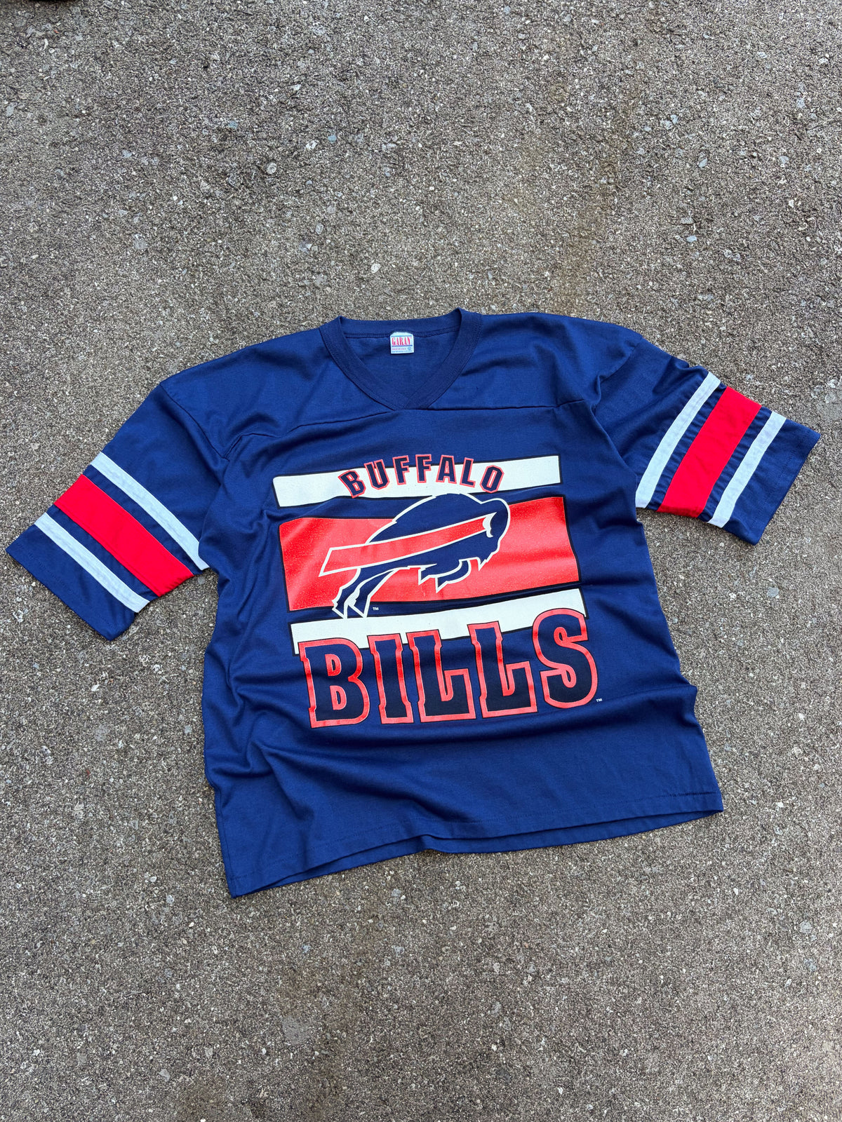Vintage 90s Buffalo Bills NFL T-Shirt Style Graphic Football Jersey Size XL