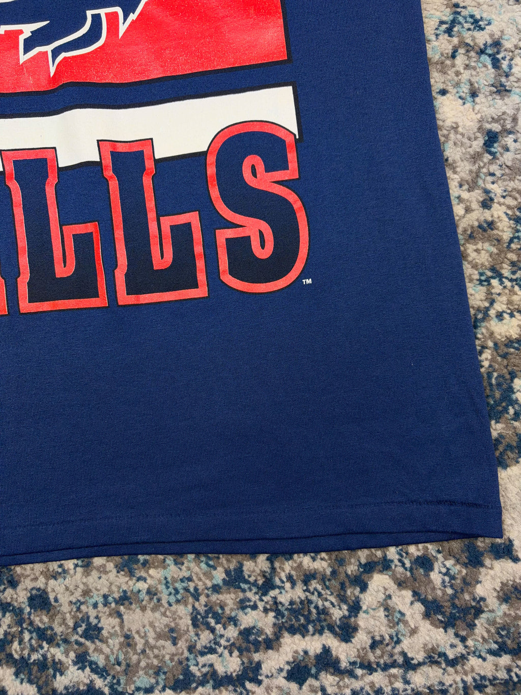 Vintage 90s Buffalo Bills NFL T-Shirt Style Graphic Football Jersey Size XL