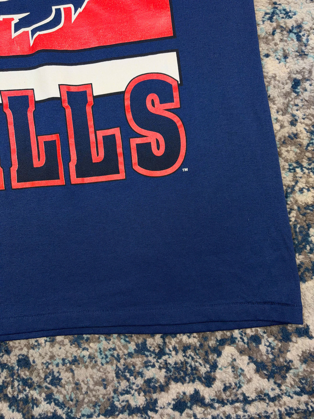 Vintage 90s Buffalo Bills NFL T-Shirt Style Graphic Football Jersey Size XL