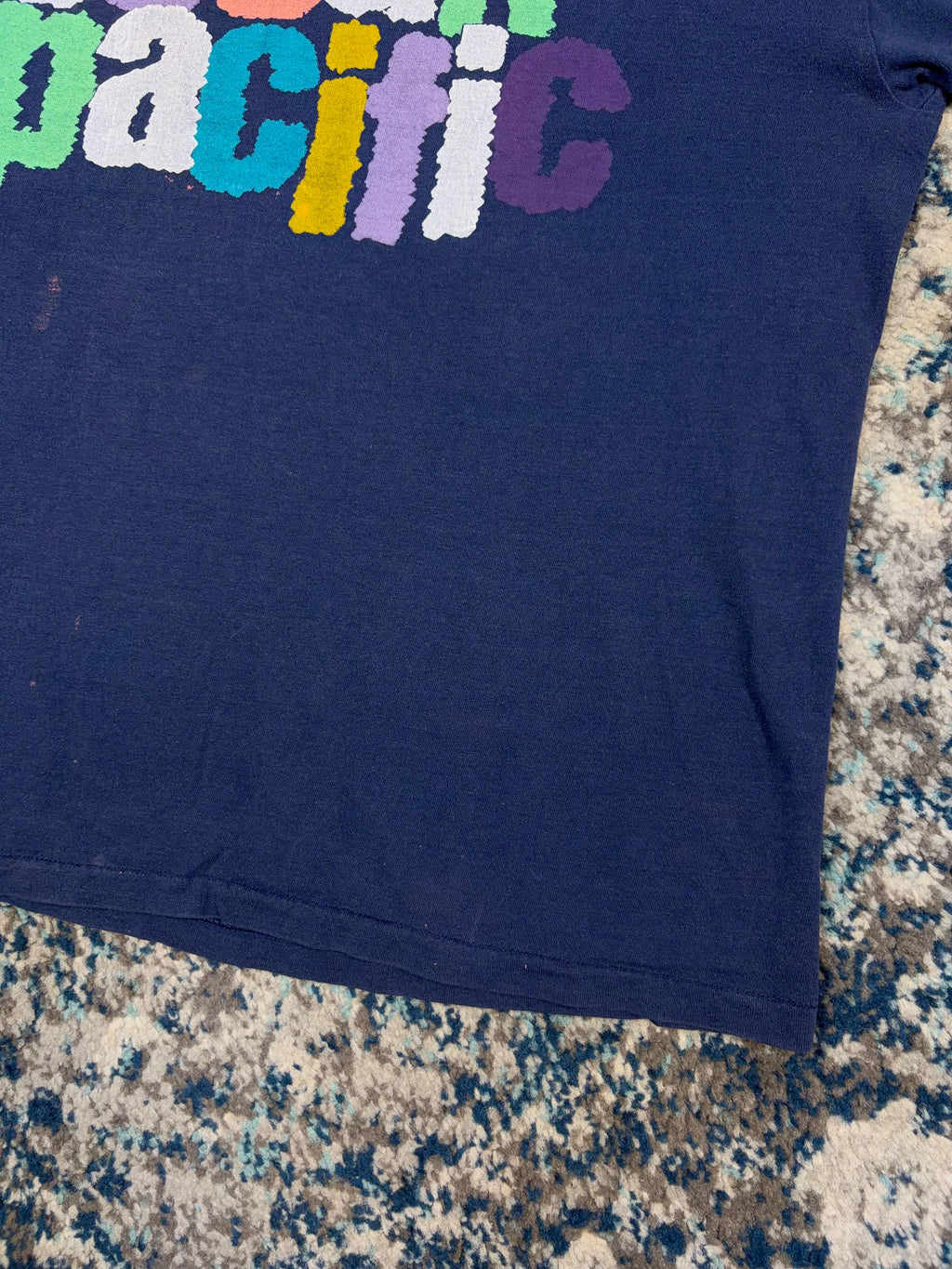 Vintage 1987 Ocean Pacific Surf Graphic Spellout T-Shirt Size Large