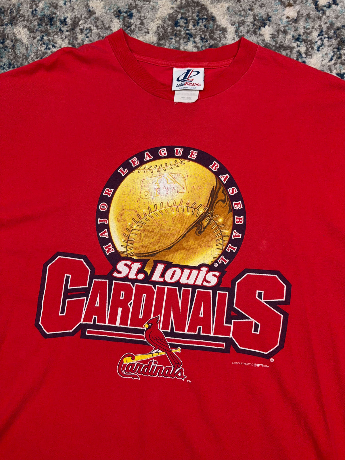 Vintage 1999 St. Louis Cardinals MLB Big Graphic T-Shirt Size 2XL
