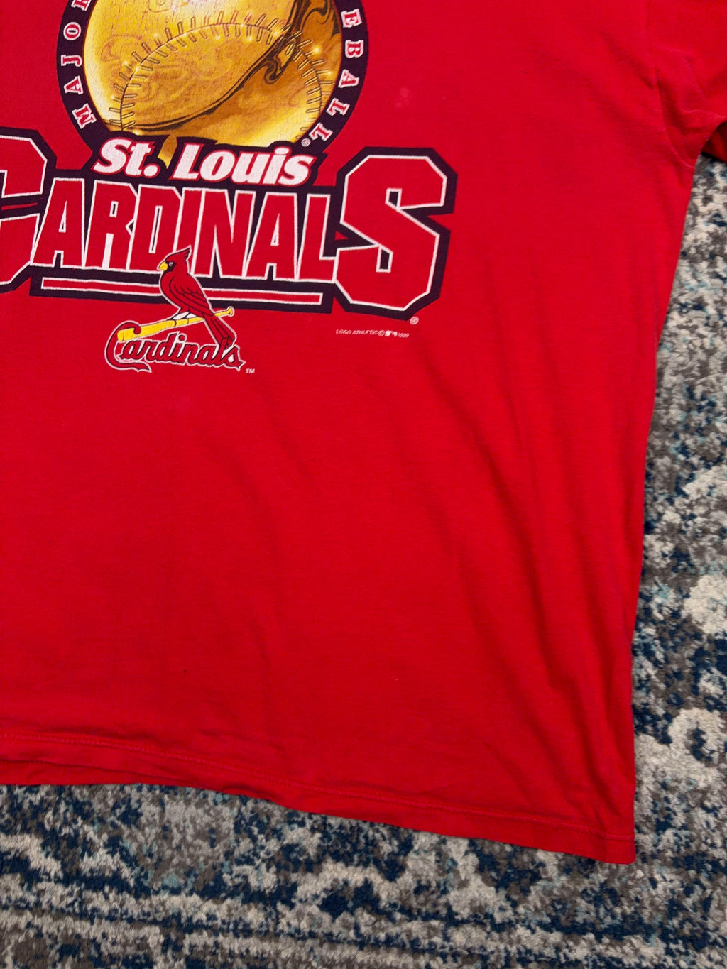Vintage 1999 St. Louis Cardinals MLB Big Graphic T-Shirt Size 2XL