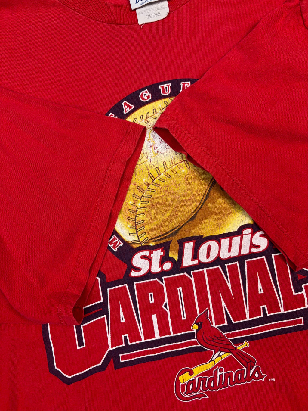 Vintage 1999 St. Louis Cardinals MLB Big Graphic T-Shirt Size 2XL