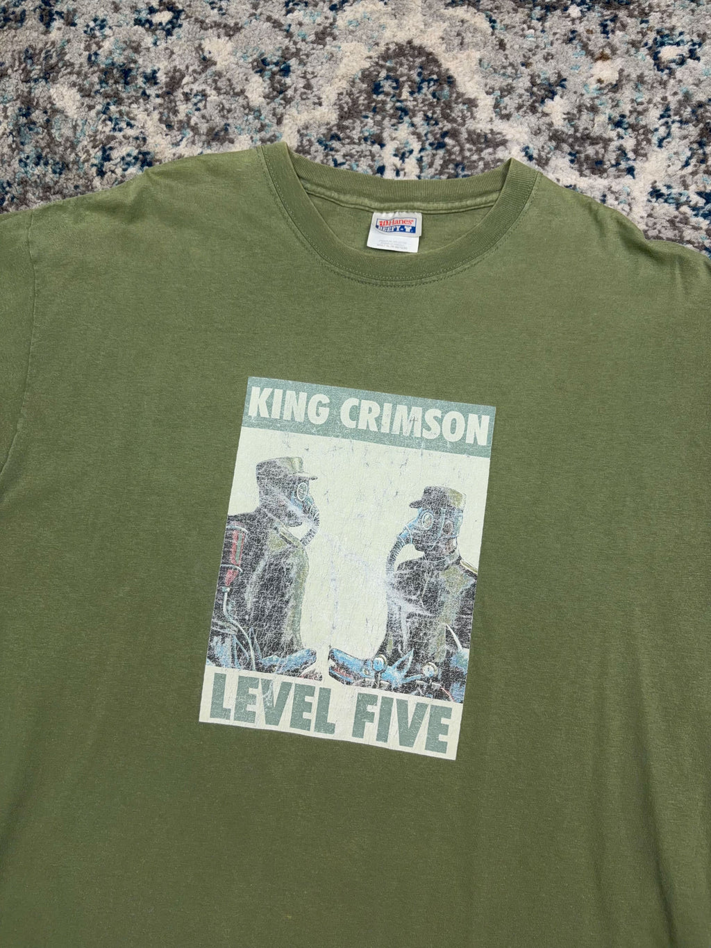 Vintage 2001 King Crimson Level Five Rock Music Tour T-Shirt Size XL