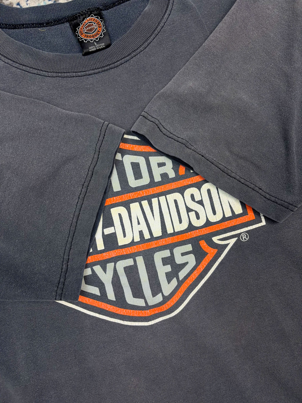 Vintage 1997 Harley Davidson Classic Logo Graphic T-Shirt Size Large