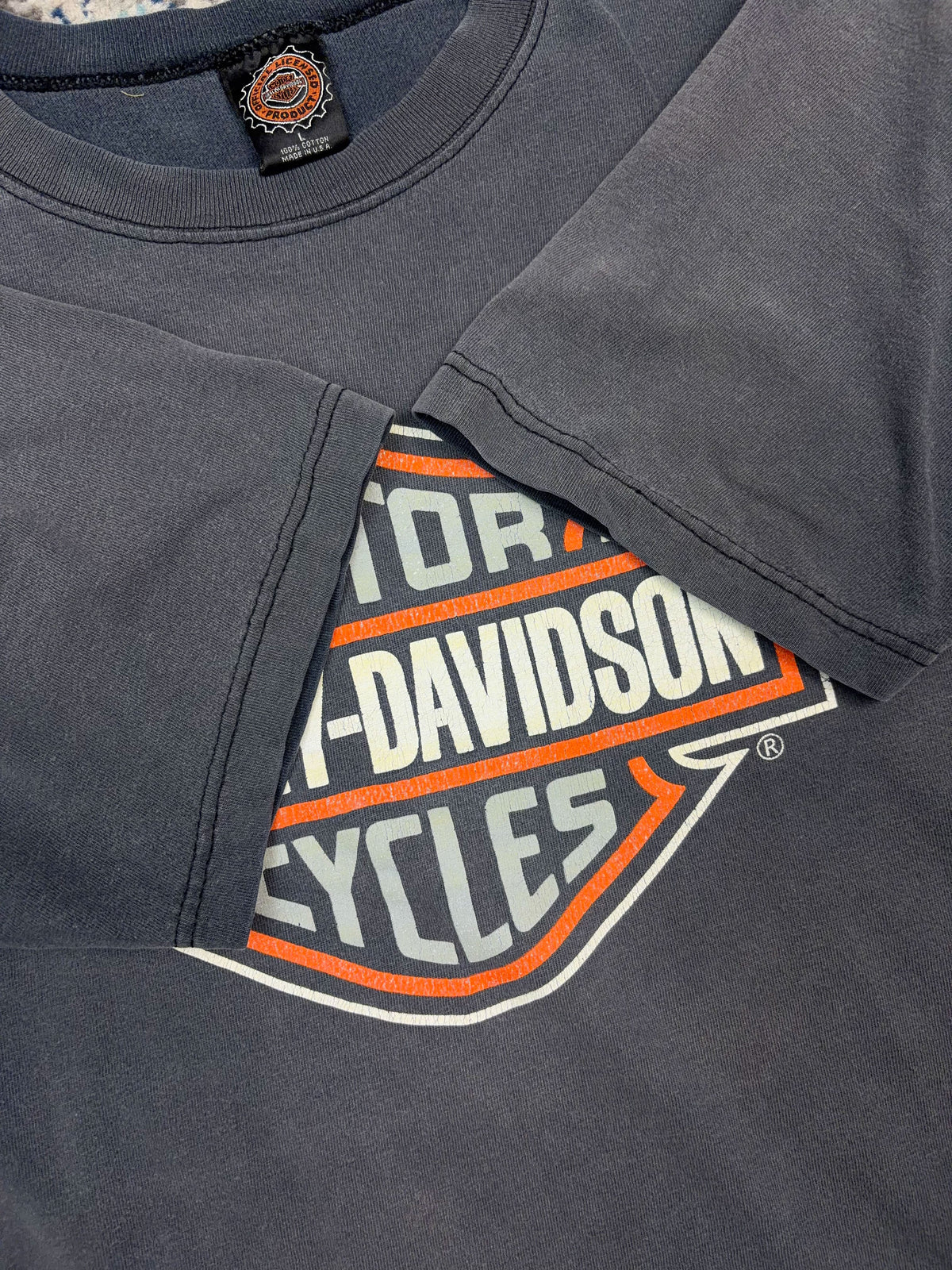 Vintage 1997 Harley Davidson Classic Logo Graphic T-Shirt Size Large