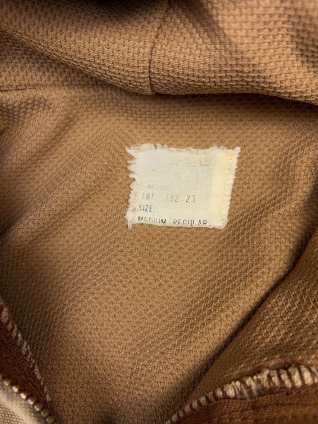 Vintage 80s/90s Canvas Workwear Thermal Lined Active Style Bomber Jacket Size Medium